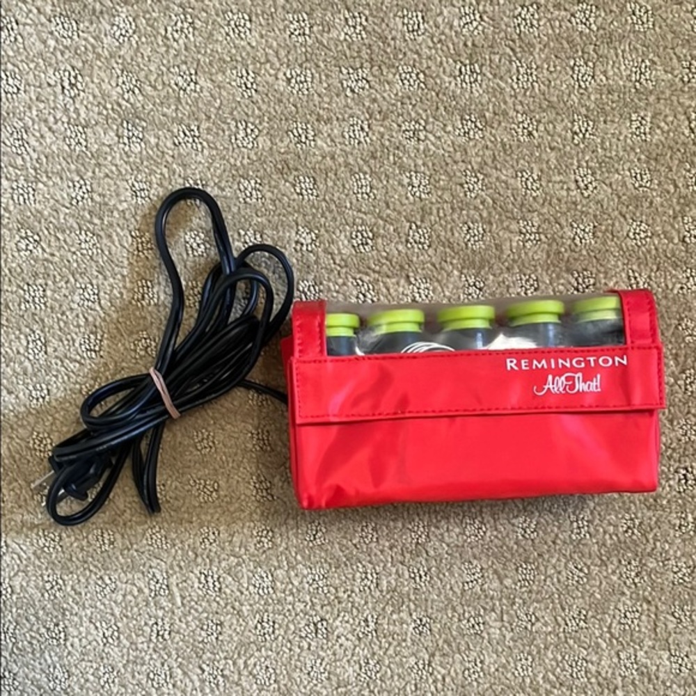 Remington Red Hair Rollers with Black Cord
